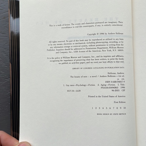 Book for sale, , Andrew Holleran, the beauty of men, gay men’s interest - Picture 5 of 5